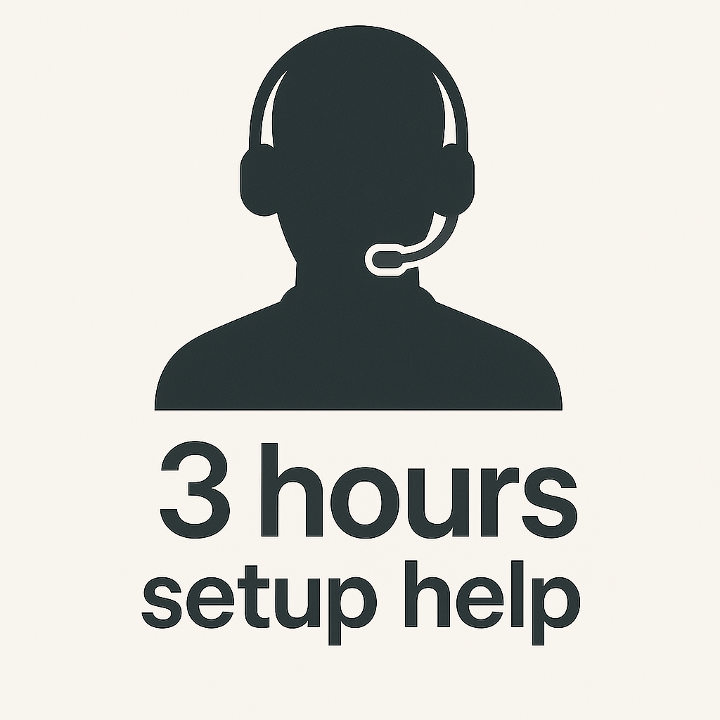Setup Help - 3 Hours