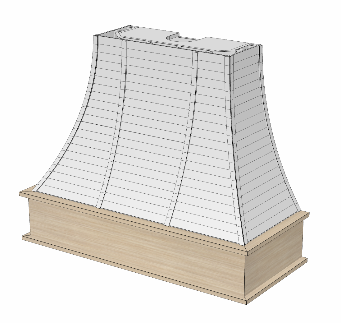 Cabinet Vision - Range Hood - Compound Curve