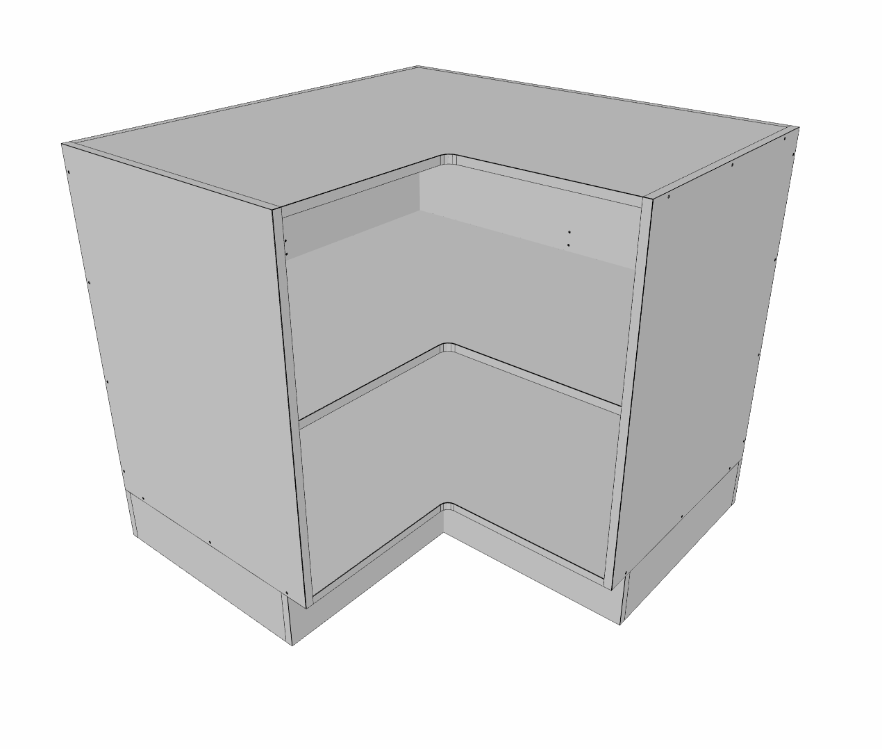 Corner parts radius