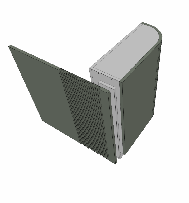 Curved cabinets