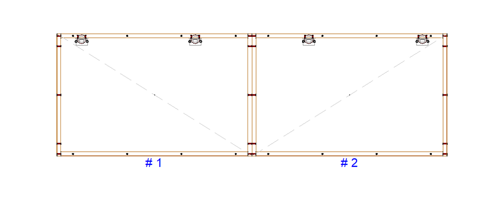 Hinge plate transfer for split cabinets