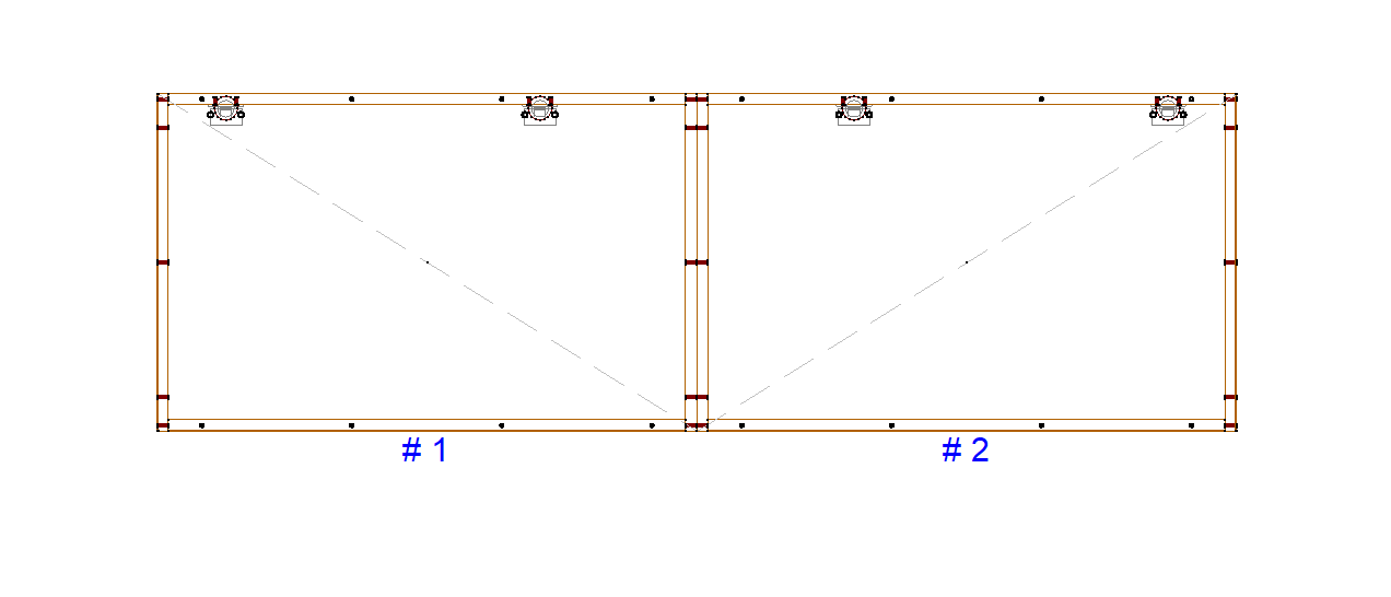 Hinge plate transfer for split cabinets
