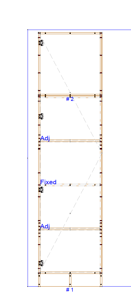 Hinge plate transfer for split cabinets