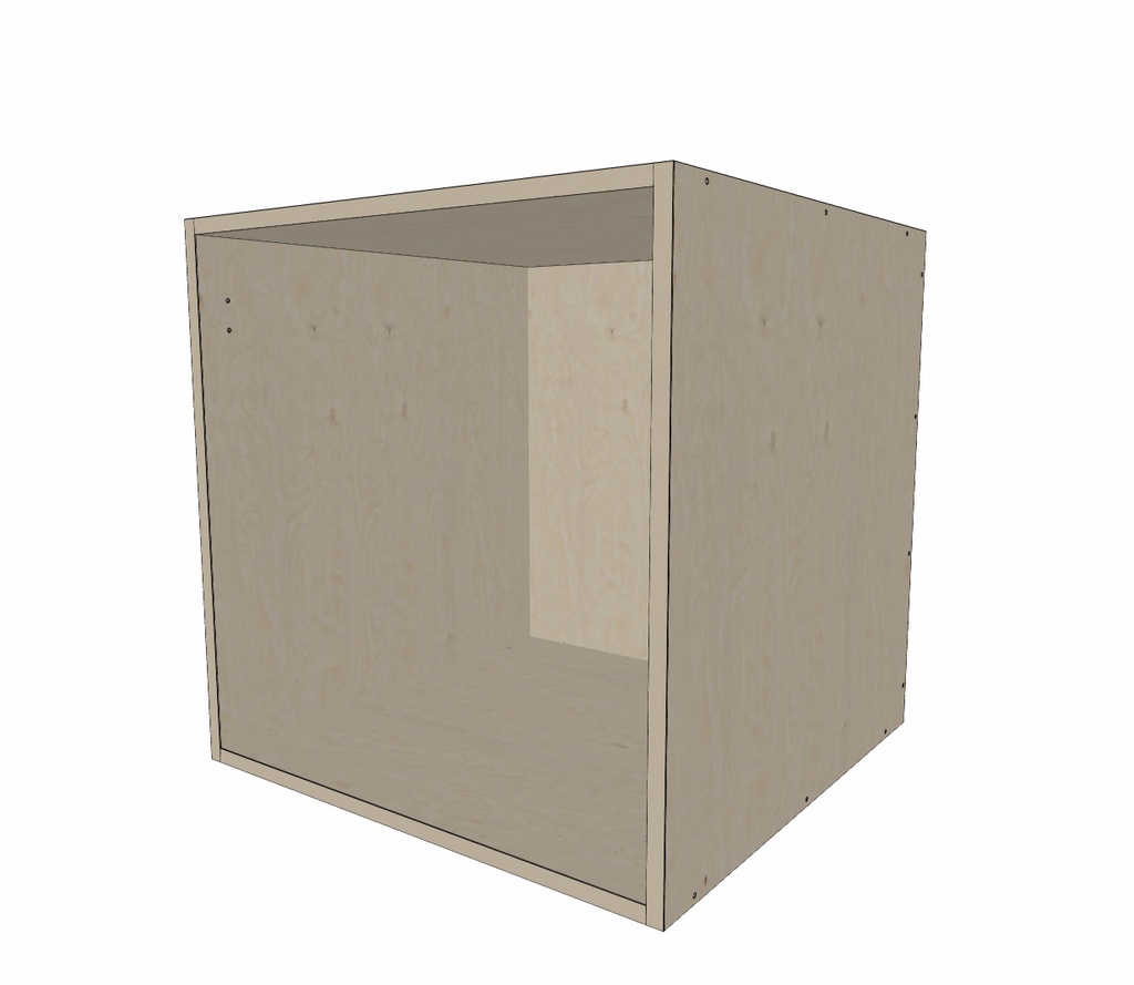 Hinge plate transfer for split cabinets