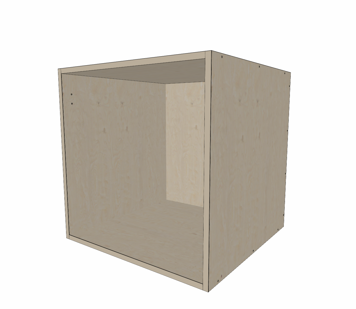 Hinge plate transfer for split cabinets