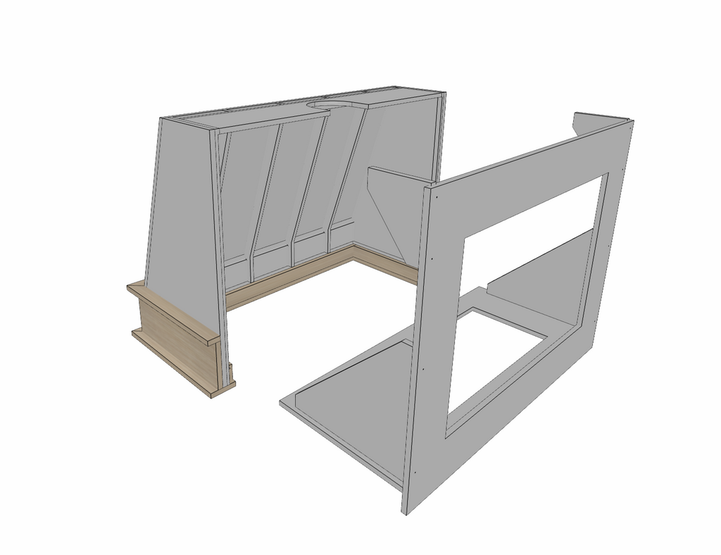 Range Hood - Taper Routed