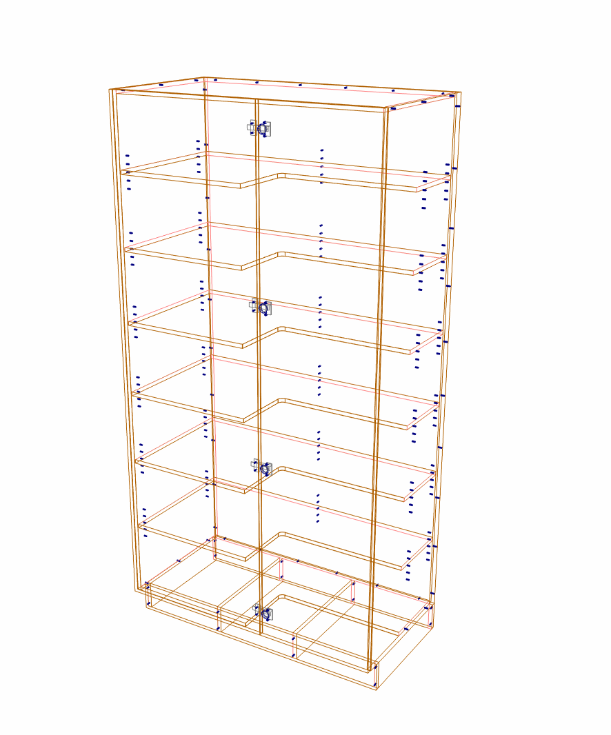 Shaped shelving