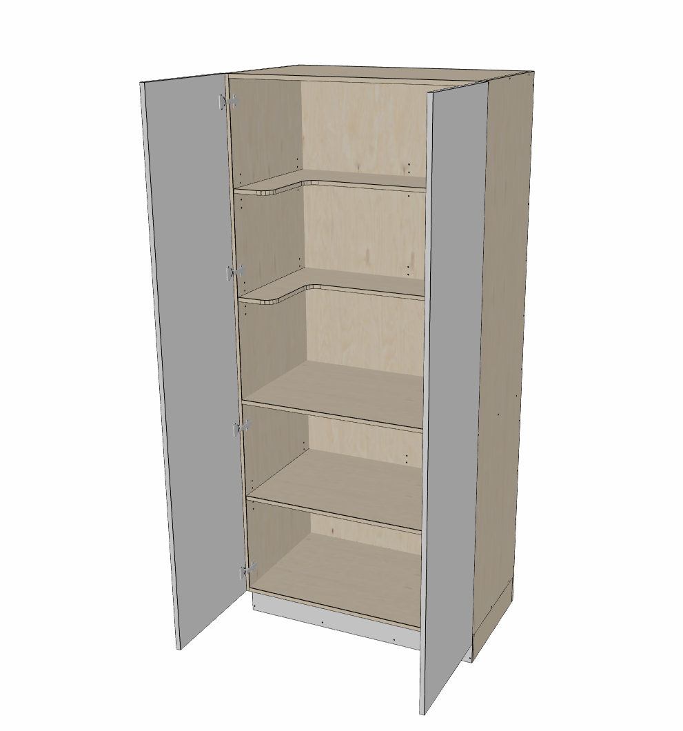 Shaped shelving