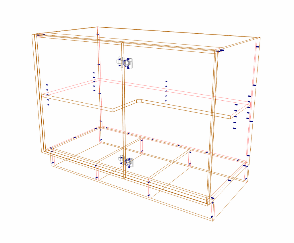 Shaped shelving